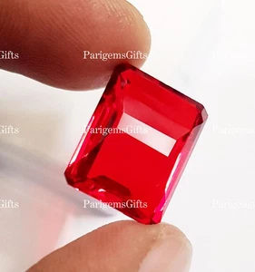 17 Ct Red Topaz Pixel Cut For Pendent Size Loose Gemstone - Picture 1 of 7