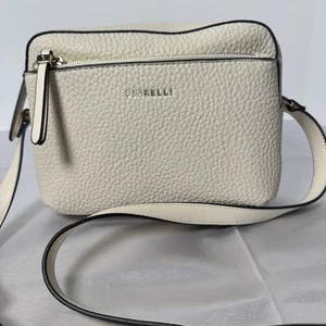 Fiorelli Cream Color Multi Zipper Crossbody Bag - Picture 1 of 15