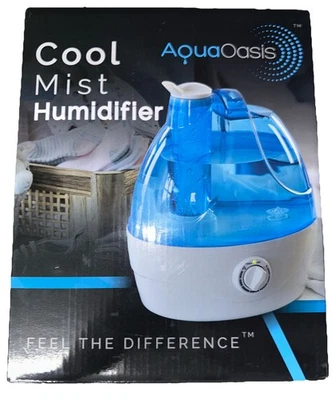 Aqua Oasis Cool Mist Humidifier 2.2L Large Capacity Tank 12-24 Hr *SEALED* - Image 1 of 4