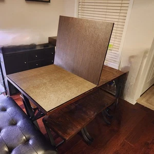 USED 30"x48" Wood TABLE PAD Cover Felt Protector Dining TOPPER Foldable Crafting - Picture 1 of 12