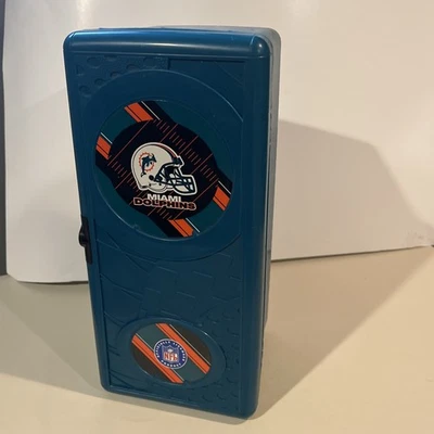 Porta CD taquilla de los Miami Dolphins vintage de fútbol americano de la NFL coleccionable Foto 1 de 4