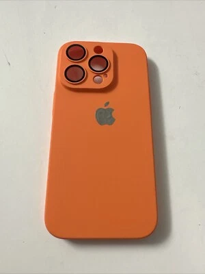 Funda de silicona magnética a prueba de golpes naranja para iPhone 14 Pro Mag Safe Foto 1 de 4