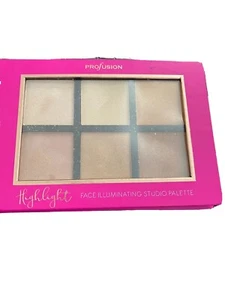 Profusion Highlighter Palette 6 Shades Face Illuminating Studio Palette - Picture 1 of 12