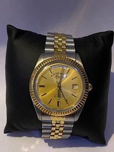 Vintage West End Watch Sowar Prima Automatic President Watch 25 Jewels Day/Date - Picture 1 of 9