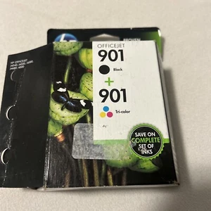 Genuine HP 901 Black & TriColor Ink Cartridges Combo Pack Exp. 02-2014 CN069FN - Picture 1 of 2
