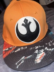 STAR WARS Rebel Alliance Emblem X-Wing Stretch Fit Hat / Cap one size fits all - Picture 1 of 2
