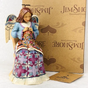 Jim Shore Sew Angelic Angel Figurine 4020599 Sewing Angel 2010 Box Tag 6.5' EUC - Picture 1 of 6