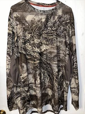 Real Tree Camo Hunting  Mens XLarge Long Sleeve Round Neck Scent Control - Image 1 of 4