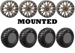 Kit 4 GBC Kanati Mongrel 32x10-14 on System 3 SB-4 Beadlock Bronze Narrow CAN - Picture 1 of 5