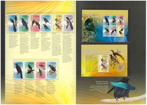 Papua New Guinea 2021 Birds of Paradise Collector's Pack Stamps/Mini Sheets MUH Cover