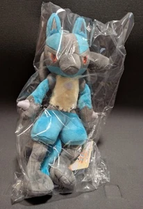 Sanei Pokemon All Star Collection PP12 Lucario 12" Stuffed Plush Authentic - Picture 1 of 1