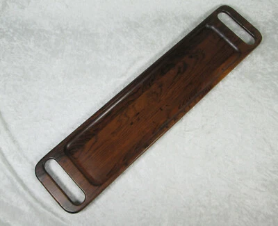 Bandeja de madera Jean Gillon Jacaranda vintage mediados de siglo moderno Brasil 23 pulgadas Foto 1 de 4