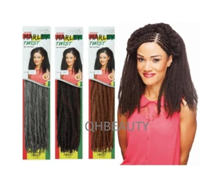 Cherish Synthetic Afro Kinky Cuban Anti itch Hair Extension Marley Twist Braid - Picture 1 of 45