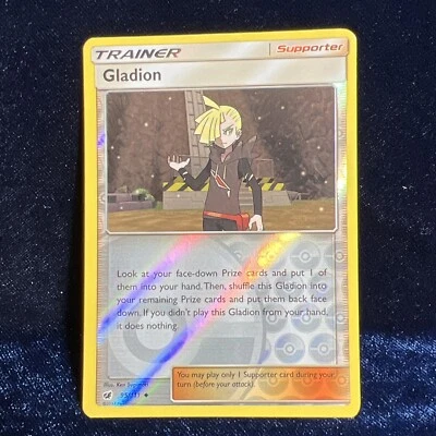 Gladion 95/111 Reverse Holo Crimson Invasion Trainer Pokemon Card - Image 1 of 4