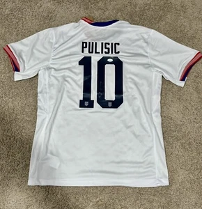 CHRISTIAN PULISIC SIGNED TEAM USA JERSEY USMNT AC MILAN JSA COA AUTHENTIC AUTO - Picture 1 of 4
