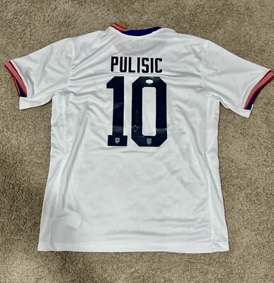 CHRISTIAN PULISIC SIGNED TEAM USA JERSEY USMNT AC MILAN JSA COA AUTHENTIC AUTO - Image 1 of 4