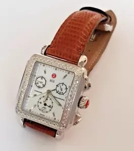 Michele Deco Diamond Chronograph Watch - Picture 1 of 14