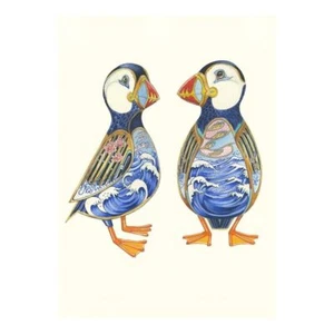 Puffin Bird Card by Daniel Mackie 7 x 5 inches with envelope - Picture 1 of 1