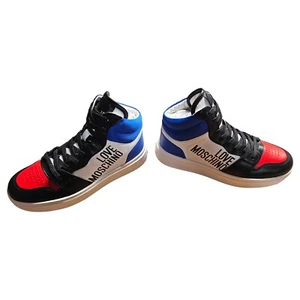 Love Moschino Designer Sneaker Größe 36 - Mix Bi Ne Ross Blue In OVP - Picture 1 of 7