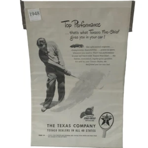 Vintage 1948 Texaco Fire-Chief Golf Ad Advertisement - Picture 1 of 4