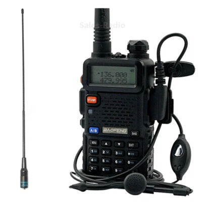 Baofeng UV-5R 5W FM Dual Band VHF/UHF Ham Radios & NA-771 SMA-Female Antenna - Image 1 of 4