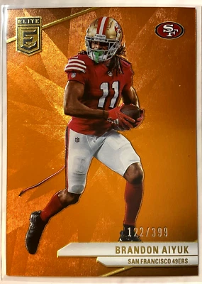 2024 Panini Donruss Elite Brandon Aiyuk Orange /399 49ers #41 - Image 1 of 2