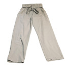 H&M. High-Waisted Twill Paper-Bag Khaki Pants. Size 6.