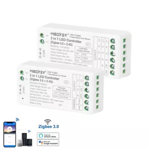 Zigbee 3.0+2.4g 2in1 CCT / 3in1 RGB RGBW LED controller FUT035Z+ For led strip - Picture 1 of 19