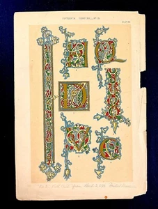 15th century illuminations from Harleain Manuscript in the British Museum - Picture 1 of 3
