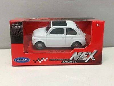 Fiat Nuova 500 - 1965 White Bianco Welly Nex 1:43 Nuovo - Immagine 1 di 4