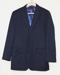 Paul Stuart Navy Blue Wool 2 Button Men Blazer Size:50S Made in Korea - Picture 1 of 6