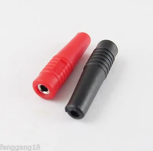 50x Kupfer 2 mm Silikon Isolierte Banane Buchse Buchse Test Stecker Rot & B - Bild 1 von 9