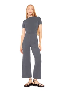 NWT RIPLEY RADER sz 3 Gunmetal Gray Ponte Knit Extended Short Sleeve Top Medium - Picture 1 of 4