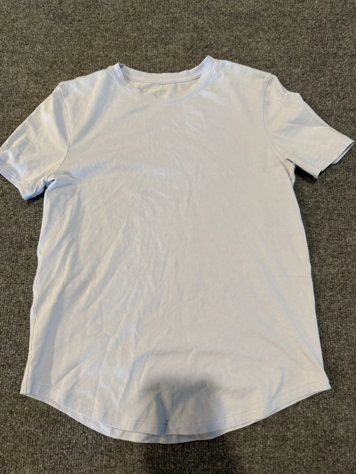 Camiseta Lululemon Calce Clásico Mezcla Algodón 4 Púrpura Camiseta Básica Crew W3FGDS 126 Foto 1 de 4