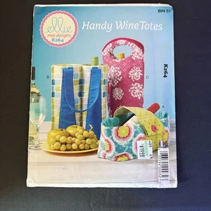 Kwik Schnittmuster 264, WEINFLASCHENTRÄGER IN 3 MODELLEN, neu ungeschnitten werkseitig gefaltet - Bild 1 von 2