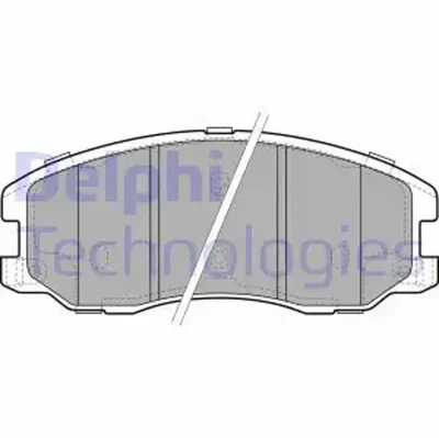 Pastillas de freno semimetálico LP1987 DELPHI para CATERHAM OPEL CHEVROLET - Imagen 1 de 4