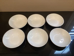 Set of 6 Centura by Corning All White dessert Bowl 5.25” - Picture 1 of 6