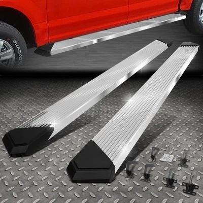FOR 19-24 RAM 1500 CREW CAB 6" CHROME SS PLEATED STEP NERF BAR RUNNING BOARDS - Image 1 of 4