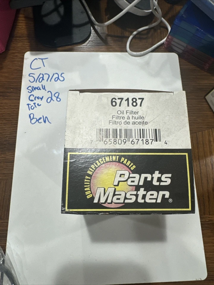 Piezas de filtro de aceite Master/Champion Laboratories 67187 Foto 1 de 2