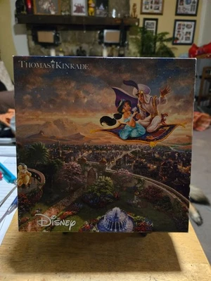 Rompecabezas Thomas Kinkade y Disney Aladdin 750 piezas 2014 hecho en EE. UU. Nuevo Foto 1 de 2