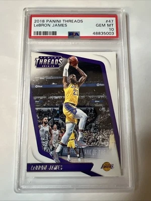Lebron James 2018-19 Panini Threads #47 PSA 10 - Image 1 of 2