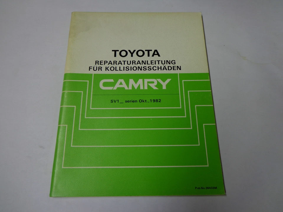 Manual De Taller Toyota Camry Carrocería / Daños Por Colisión, Fecha 10/1982 - Imagen 1 de 1