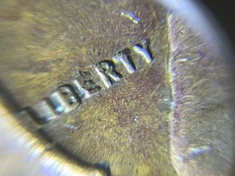1966 Penny No Mint Mark - Lincoln Memorial Cent rare L on edge Error collectible Cover