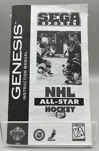 NHL All-Star Hockey (Genesis, 1994) SOLO manuale istruzioni - Foto 1 di 2