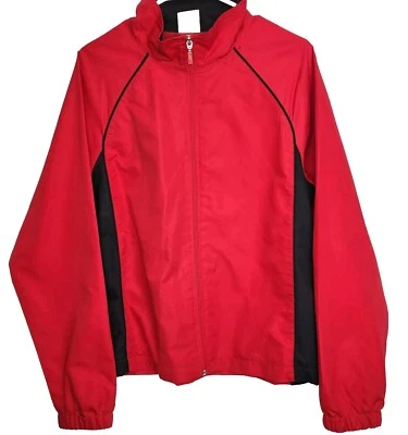 Женская ветровка Danskin XL 16-18 куртка с подкладкой красный черный размер  - Изображение 1 из 4