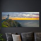 Wall Art Glass Print Decoration Tempered 125x50 Lighthouse at Dawn