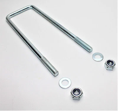 U Bügelschraube M 10 verzinkt LH 200 mm LW 62 mm inkl. Muttern / Scheiben U20062