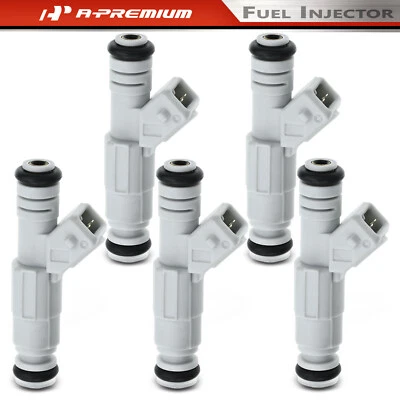 Juego de 5 inyectores de combustible para Volvo C70 S70 1998-2000 V70 L5 2,3 L DOHC gasolina blanco Foto 1 de 4