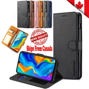 For Huawei P30 Pro Lite Nova 5T Wallet Leather Flip Shockproof Card Case Cover - Picture 1 of 29