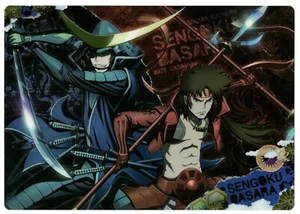 pencil board Shitajiki Sengoku Basara anime Sanada Yukimura Date Masamune - Picture 1 of 2